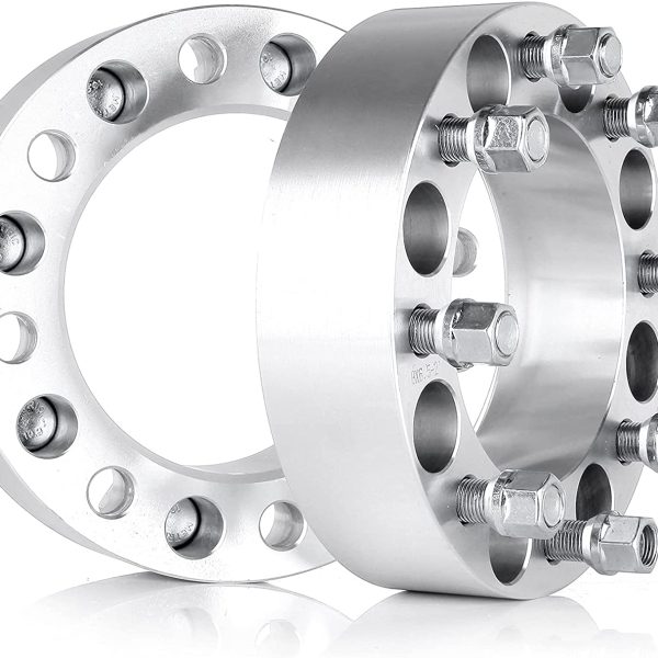 2X 2" 8x6.5 Wheel Spacers 9/16" Studs 8 Lug Adapters Fits Dodge Ram 3500 Dually