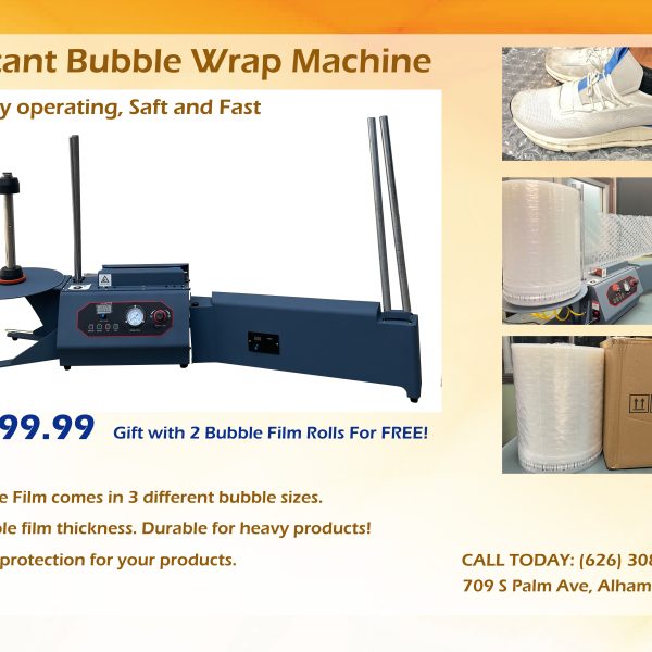 Instant Bubble Roll Machine For Warehouse Packing