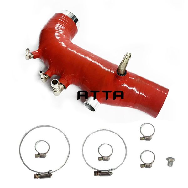 For 08-14 Subaru WRX GE GH GR GV EJ25 Silicone Turbo Inlet Intake Hose Red